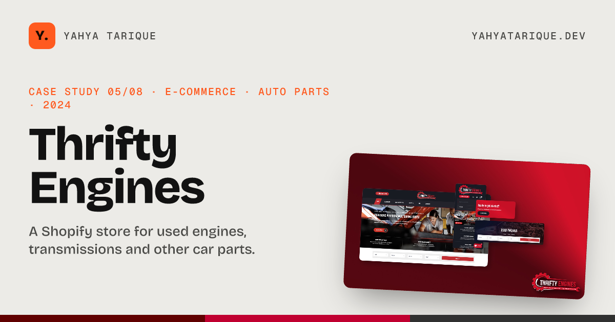 Link preview card for /work/thrifty-engines